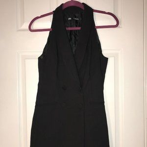 ZARA Black Tuxedo Dress/Romper
